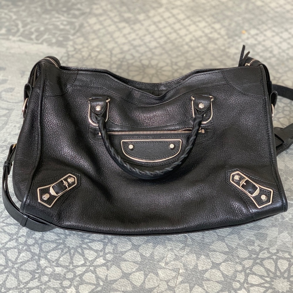 BALENCIAGA Metallic Edge City bag